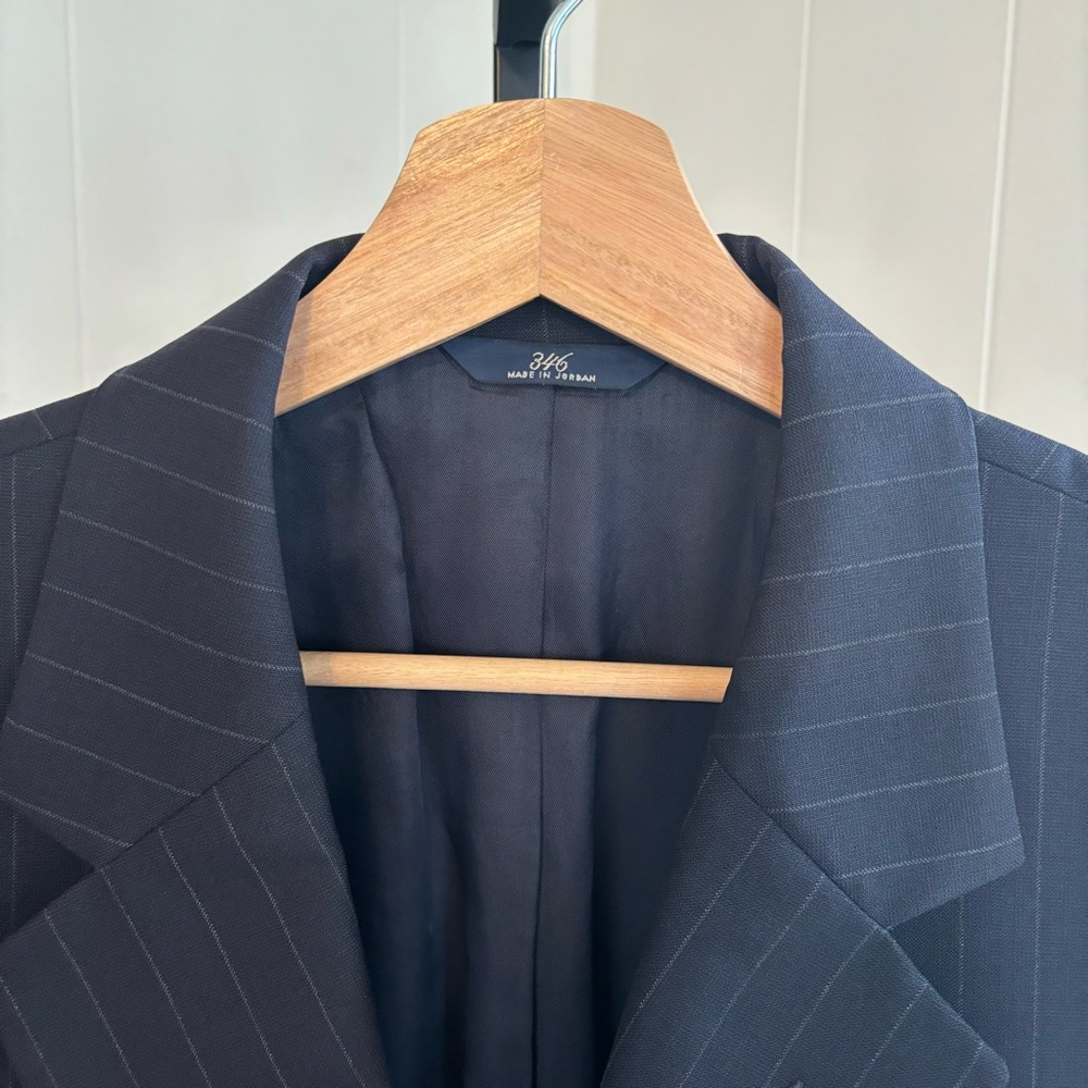 Brooks Brothers Navy Pinstripe Blazer